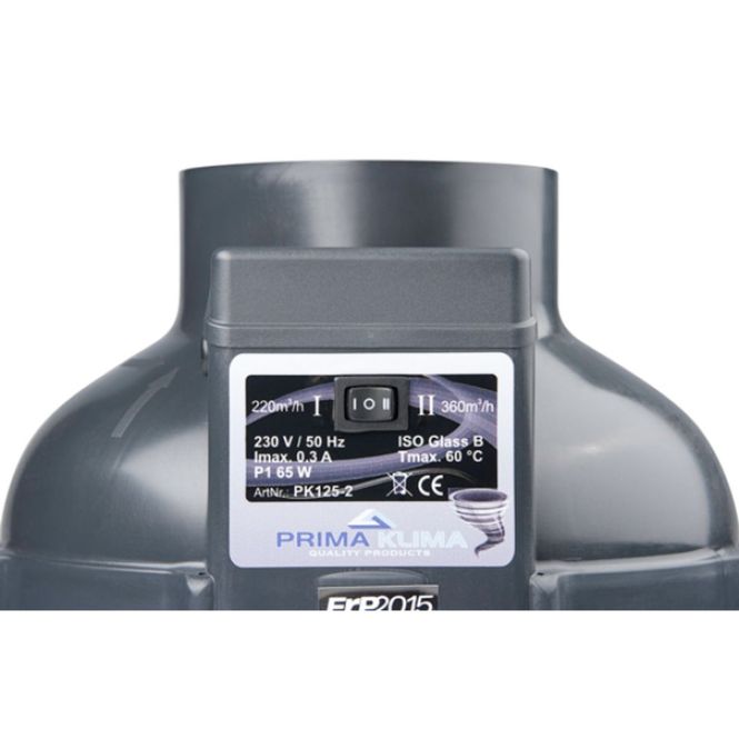 Hovedbilde Kanalvifte ø125 mm 220/400 m³/t, Prima Klima